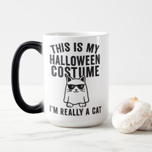 Caneca Mágica Minha fantasia de Halloween: Realmente um gato