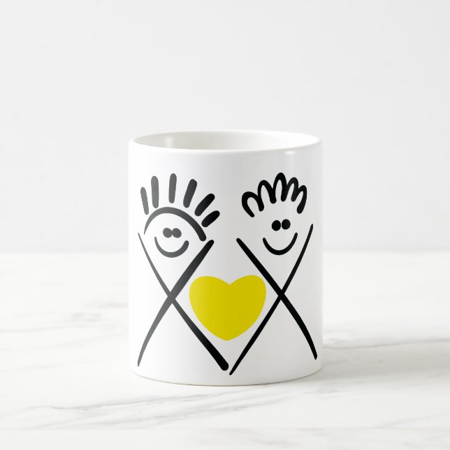 Caneca Mágica Minimal Friends – Line Art  (Centro)
