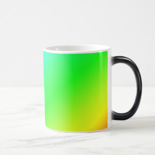 Caneca Mágica Mistura de Diagonal Púrpura Azul Verde Arco-Íris C