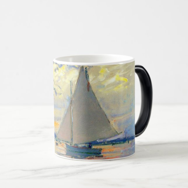 Caneca Mágica Monet Sailboat no Le Petit-Gennevilliers (Frente Esquerda)
