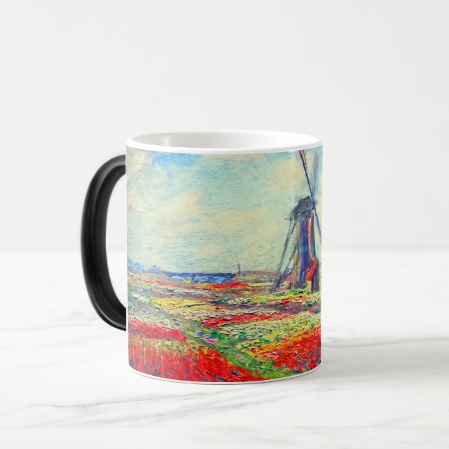 Caneca Mágica Monet Tulips Windmill (Frente Esquerda)