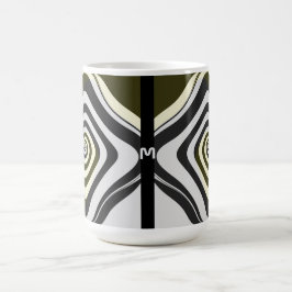 Caneca Mágica Monograma Psicodélico Rodovia Arte Fractal
