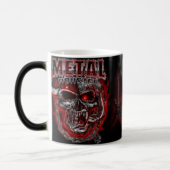 Caneca Mágica Monstro do metal pesado (Esquerda)