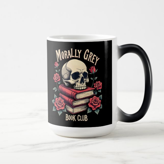 Caneca Mágica Moralmente Cinza Merch Dark Romance Romantasy Smut (Direita)