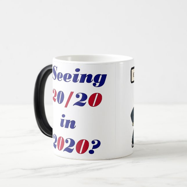 Caneca Mágica MORPHIN "TRUMP" MUG! "A VER 20/20 em 2020! (Frente Esquerda)