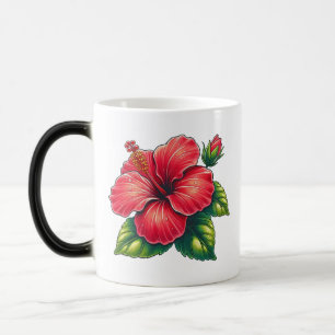Caneca Mágica Morphing floral de Hibiscus