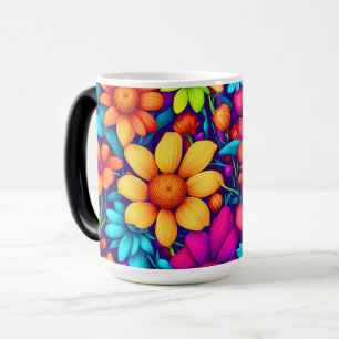 Caneca Mágica Morphing Mug - Abstrato Daisy Art #3