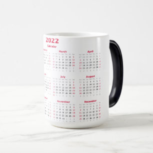 Caneca Mágica Morphing Mug, Calendário 2022