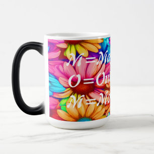 Caneca Mágica Morphing Mug-M=Magnífico O=Em Pé Pendente M=Mãe