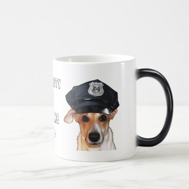 Caneca Mágica Morphing Mug - Segurança do K-9 Cop (Direita)