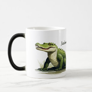 Caneca Mágica Mug Crocodilo Personalizado - Design de Negrito e