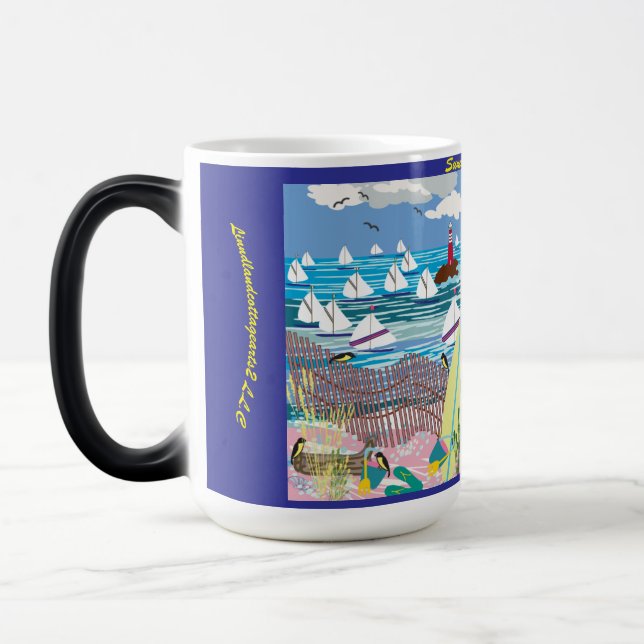 Caneca Mágica Mug de dois tons, 15 oz (Esquerda)
