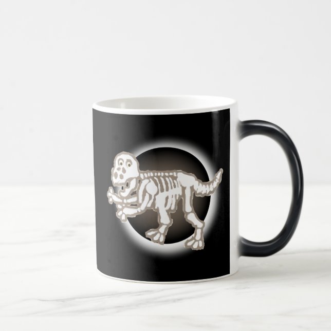 Caneca Mágica Mug De Esqueleto De Dinossauro (Direita)