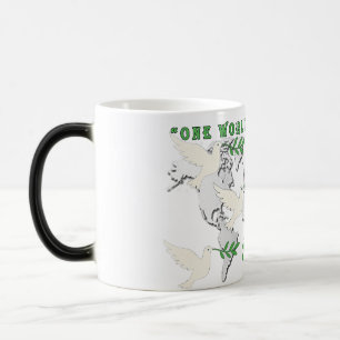 Caneca Mágica Mug do Mapa Mundial da Paz