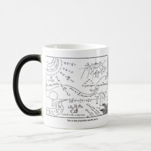 Caneca Mágica Mug How physicists see the world [RIGHT HANDED]