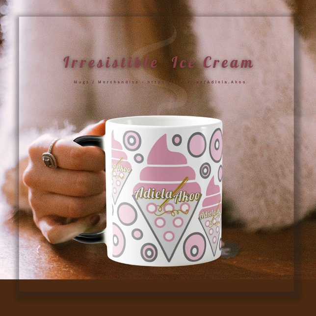 Caneca Mágica MUG - Licorice de Sorvete irresistível - Adiela Ak (Irresistible Ice Cream Liquorice  Mug by Poet Adiela Akoo. SHOP my store for fab finds & gr8t gifts!)