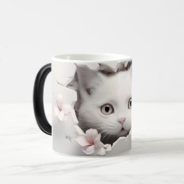 Caneca Mágica Mug Magic 3D cat