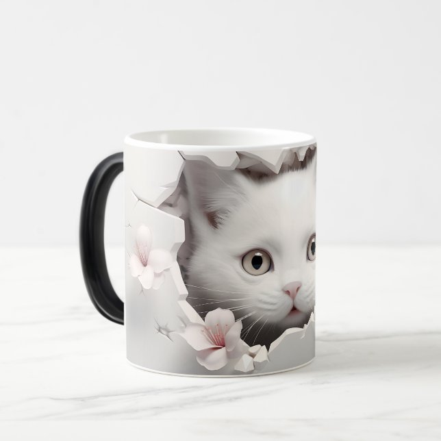 Caneca Mágica Mug Magic 3D cat (Frente Esquerda)