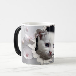 Caneca Mágica Mug Magic 3D cat