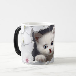 Caneca Mágica Mug Magic 3D cat