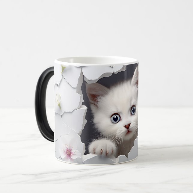 Caneca Mágica Mug Magic 3D cat (Frente Esquerda)