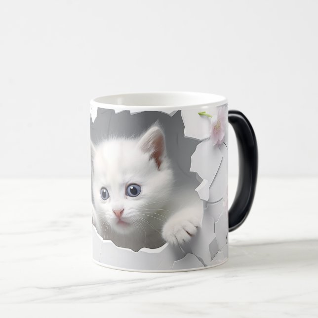 Caneca Mágica Mug Magic 3D cat (Frente Esquerda)