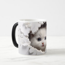 Caneca Mágica Mug Magic 3D cat