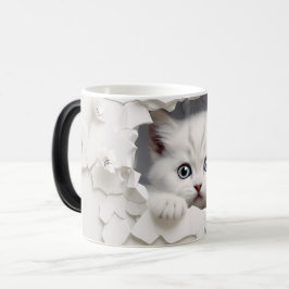 Caneca Mágica Mug Magic 3D cat