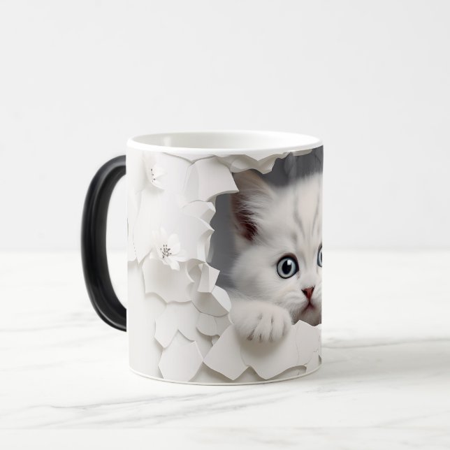 Caneca Mágica Mug Magic 3D cat (Frente Esquerda)