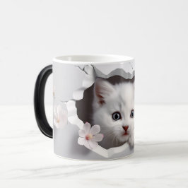 Caneca Mágica Mug Magic 3D cat