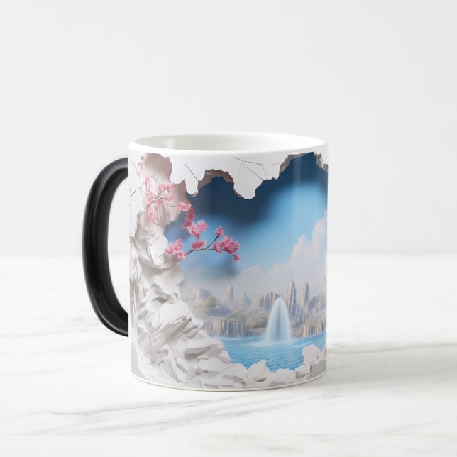 Caneca Mágica Mug Magic 3D Landscape (Frente Esquerda)