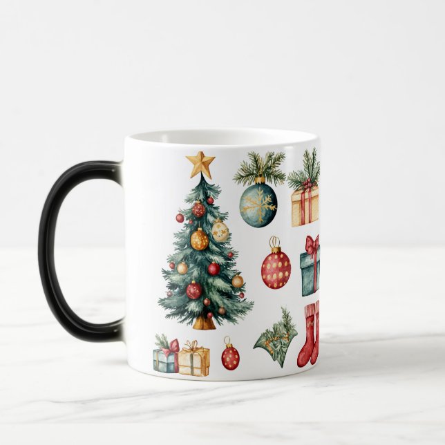 Caneca Mágica Mug Magic Festive Vintage Christmas (Esquerda)