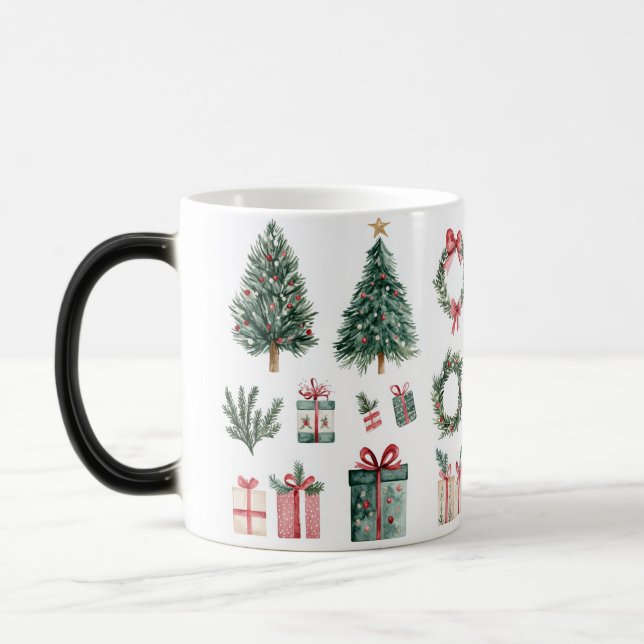 Caneca Mágica Mug Magic Festive Vintage Christmas (Esquerda)