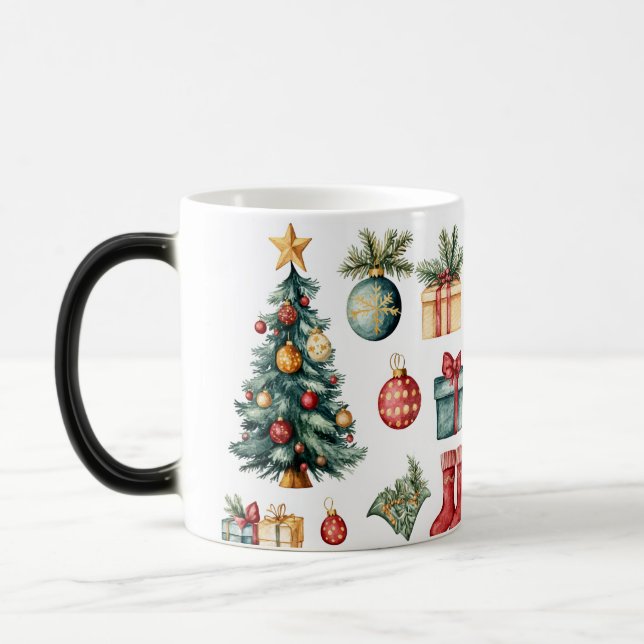 Caneca Mágica Mug Magic Festive Vintage Christmas (Esquerda)