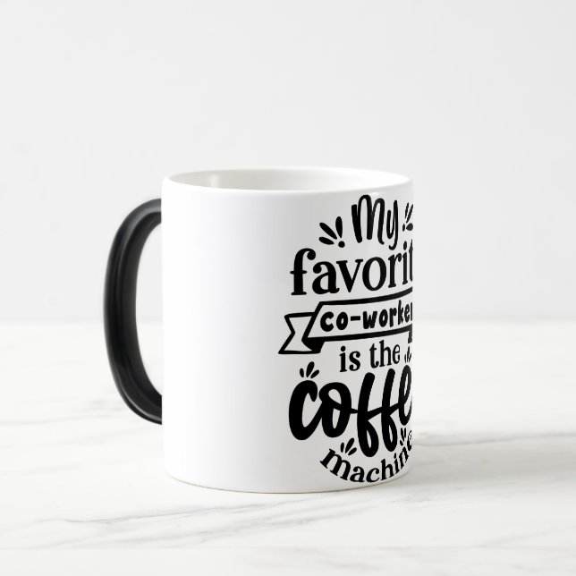 Caneca Mágica Mug Magic Funny Office Coffee Quotes (Frente Esquerda)