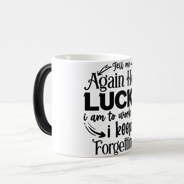 Caneca Mágica Mug Magic Funny Office Coffee Quotes (Frente Esquerda)