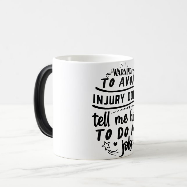 Caneca Mágica Mug Magic Funny Office Coffee Quotes (Frente Esquerda)