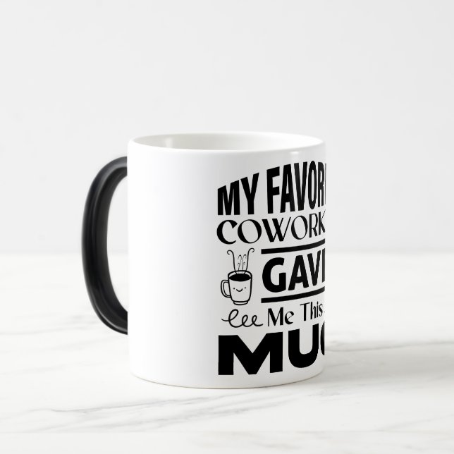Caneca Mágica Mug Magic Funny Office Coffee Quotes (Frente Esquerda)