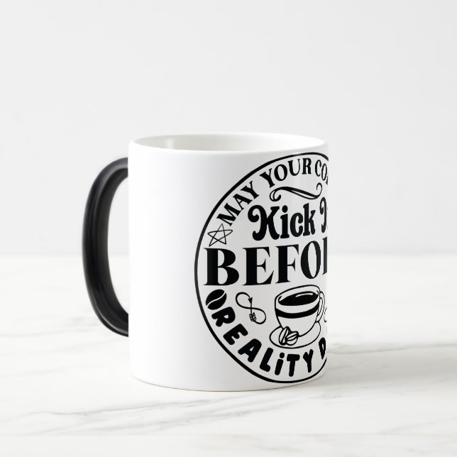 Caneca Mágica Mug Magic Funny Office Coffee Quotes (Frente Esquerda)