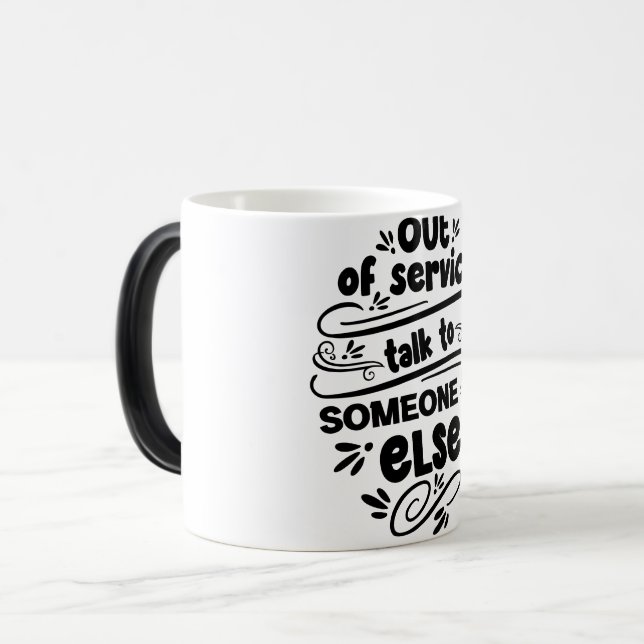 Caneca Mágica Mug Magic Funny Office Coffee Quotes (Frente Esquerda)