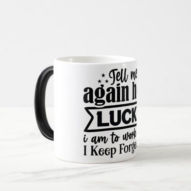 Caneca Mágica Mug Magic Funny Office Coffee Quotes (Frente Esquerda)