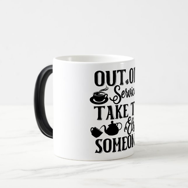 Caneca Mágica Mug Magic Funny Office Coffee Quotes (Frente Esquerda)