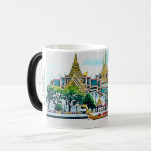 Caneca Mágica Mug- Majestoso Tailandês Royal Barge no Grande Pal