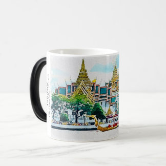 Caneca Mágica Mug- Majestoso Tailandês Royal Barge no Grande Pal