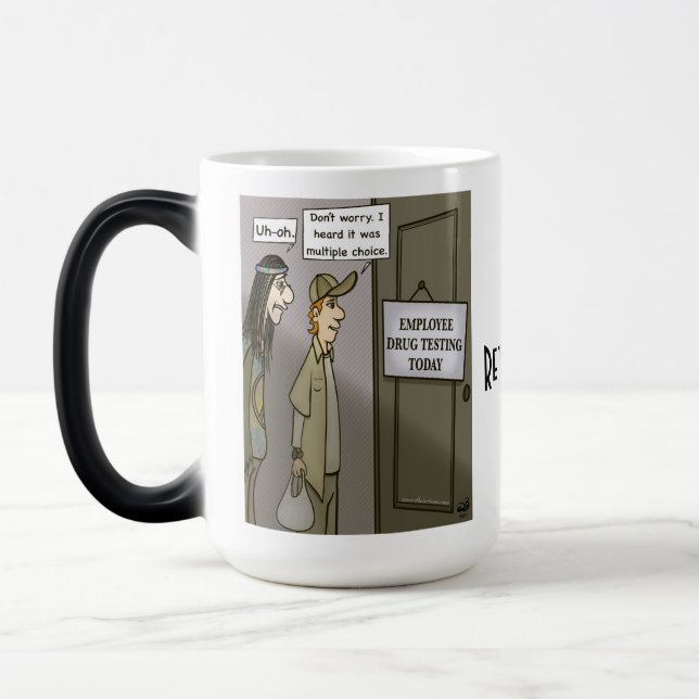 Caneca Mágica Mug Morphing de Teste de Funcionário (Esquerda)