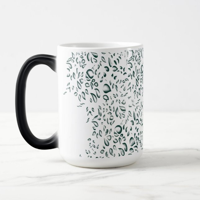 Caneca Mágica Mugs de café personalizados | Designs Florais e Ar (Esquerda)