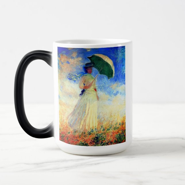Caneca Mágica Mulher Monet com Parasol à Direita (Esquerda)