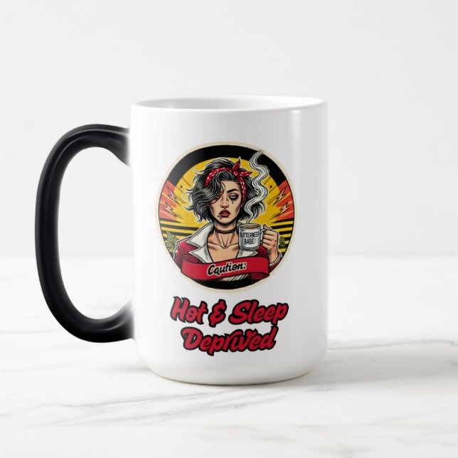 Caneca Mágica Mulheres fortes e bonitas que tomam café (Esquerda)