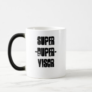 Caneca Mágica Mundos o melhor chefe, Super-duper-viseira