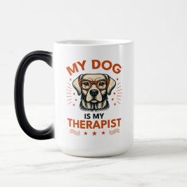 Caneca Mágica My dog is my therapist